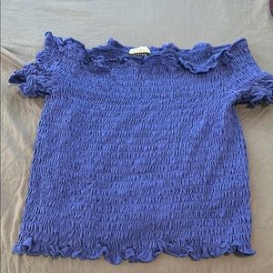 Eloquii Blue Blouse Elegant Top